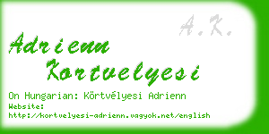 adrienn kortvelyesi business card